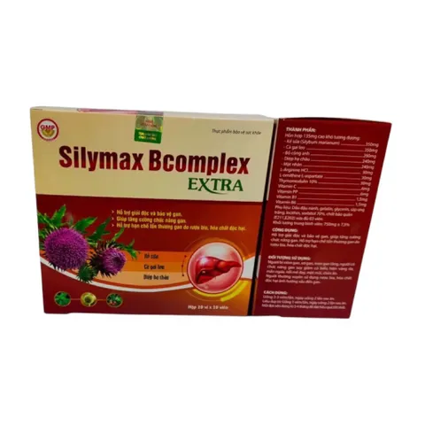 Viên uống Silymax Bcomplex Extra BAK (Hộp 100 viên) Hỗ trợ giải độc và bảo vệ gan, Tăng cường chức năng gan