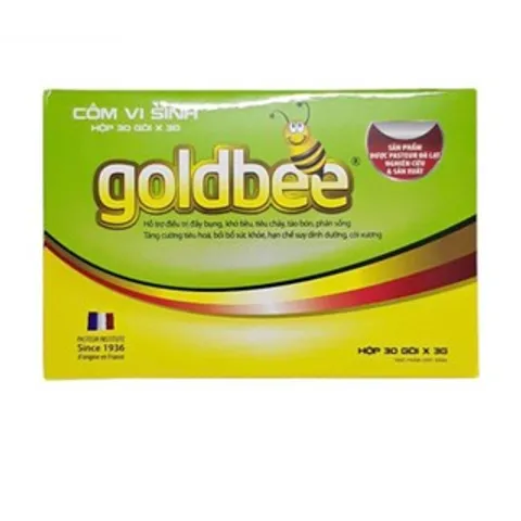 Cốm vi sinh Goldbee (Hộp 30 gói) Giúp bổ sung vitamin, L-Lysine, Canxi và các men vi sinh có lợi cho hệ tiêu hóa.