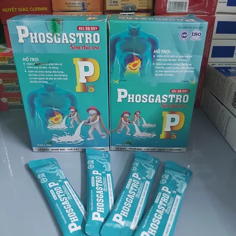 GEL DẠ DÀY PHOSGASTRO SIMETHICONE (Hộp 20 gói) Hỗ trợ giảm acid dịch vị, giúp bảo vệ niêm mạc dạ dày, tá tràng.
