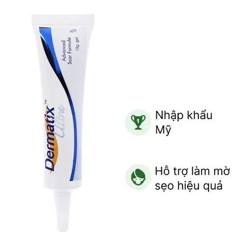 Gel làm mờ sẹo Dermatix Ultra (Tuýp 7g) Giúp làm phẳng và mờ sẹo, thẩm thấu nhanh, không cần mát xa, không nhờn dính.