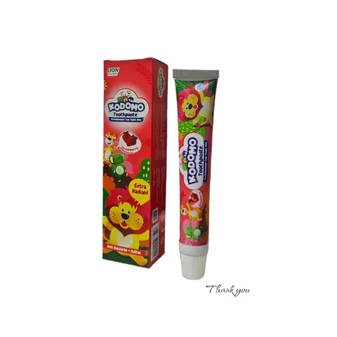 KEM ĐÁNH RĂNG TRẺ EM KODOMO (Tuýp 45g) Có 4 mùi hương: Dâu, Cam, Nho, Dưa lưới.