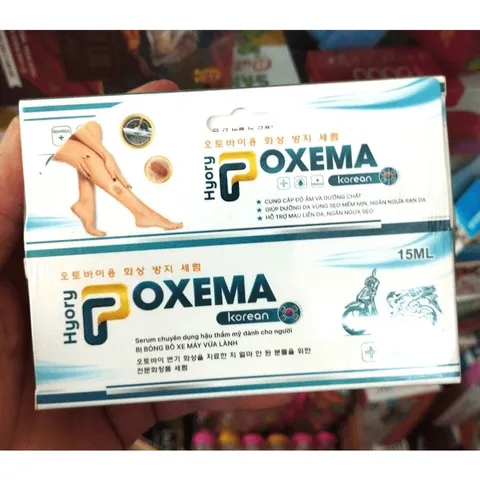 Serum liền sẹo bỏng bô xe máy Hyory POXEMA Korean (Tuýp 15ml) Hỗ trợ mau liền da, ngăn ngừa sẹo.