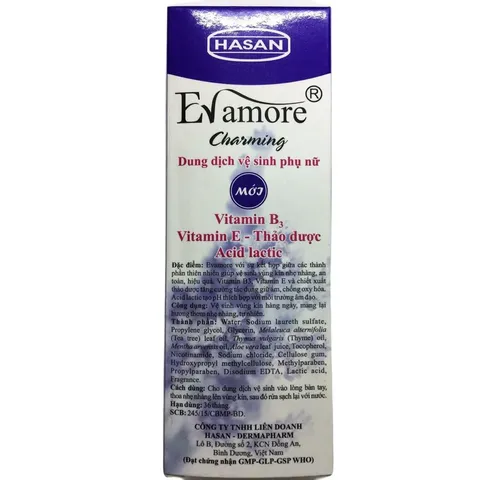 Dung dịch vệ sinh phụ nữ Evamore Tím (Chai 100ml) Giúp làm sạch vùng kín hàng ngày, mang lại hương thơm nhẹ nhàng.
