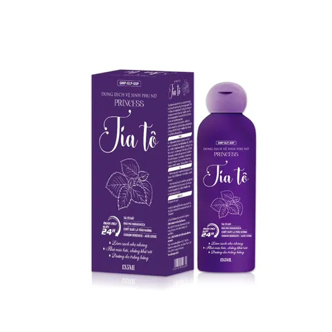 Dung Dịch Vệ Sinh Phụ Nữ Tía Tô PRINCESS (Chai 135ml) Giúp Khử Mùi Hôi, Lưu Hương Suốt 24h Trẻ Hóa Mịn Màng.