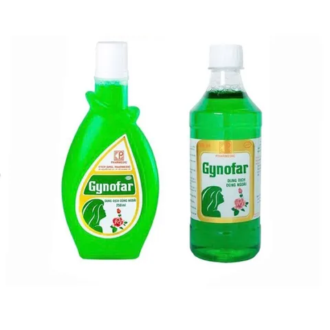 Dung dịch dùng ngoài Gynofar (Chai 500ml) Sát trùng ngoài da, giúp làm sạch và ngăn ngừa nhiễm khuẩn ngoài da.