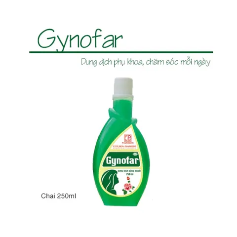 Dung dịch dùng ngoài Gynofar (Chai 500ml) Sát trùng ngoài da, giúp làm sạch và ngăn ngừa nhiễm khuẩn ngoài da.