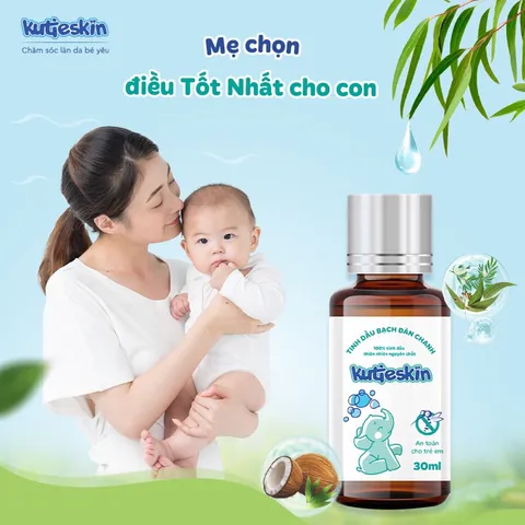 Tinh dầu Bạch đàn chanh tự nhiên Kutieskin (Chai 30ml) Giúp đuổi muỗi, côn trùng và làm nhanh dịu, lành vết muỗi đốt.