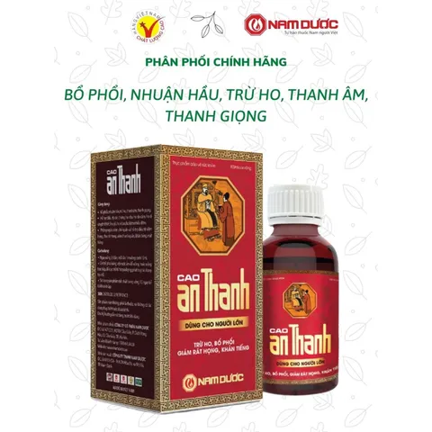 Cao An Thanh Nam Dược (Chai 100ml) Dùng cho người lớn hỗ trợ trừ ho, bổ phế, giảm rát họng, khàn tiếng.
