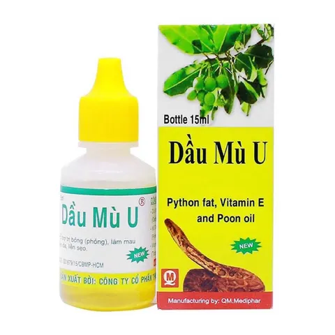 DẦU MÙ U QUANG MINH (Cha 15ml) Dầu Mù U làm mau lành các vết thương, Mau liền da, liền sẹo, bỏng.