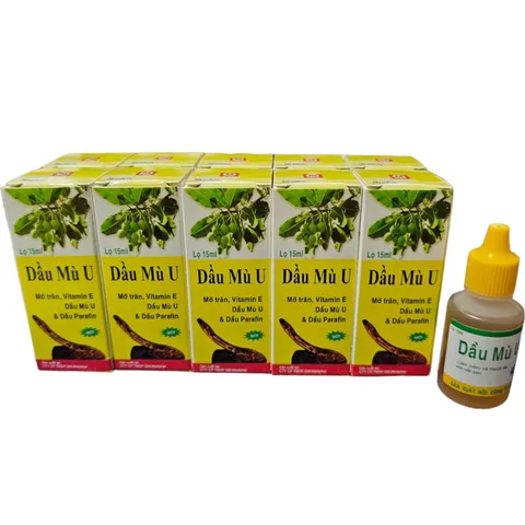 DẦU MÙ U QUANG MINH (Cha 15ml) Dầu Mù U làm mau lành các vết thương, Mau liền da, liền sẹo, bỏng.