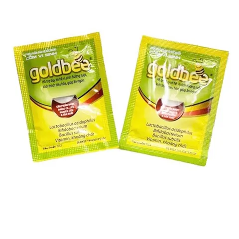 CỐM VI SINH GOLDBEE (Hộp 30 gói) Hỗ trợ giúp bổ sung men vi sinh, Vitamin, Canxi, L-Lysine và Kẽm, Sắt
