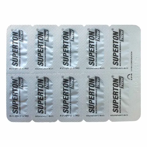 Viên uống bổ sung vitamin và khoáng chất SUPERTON New (Hộp 100 viên) Bồi bổ cơ thể giúp giảm mệt mỏi, suy nhược cơ thể.