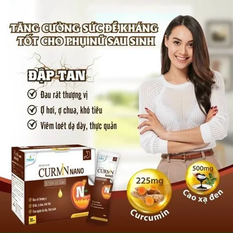 Gel dạ dày CURMIN NANO Bình Vị Gel (Hộp 30 gói) Giúp bổ tỳ dưỡng vị, điều hòa chức năng hệ tiêu hóa, giảm loét dạ dày.