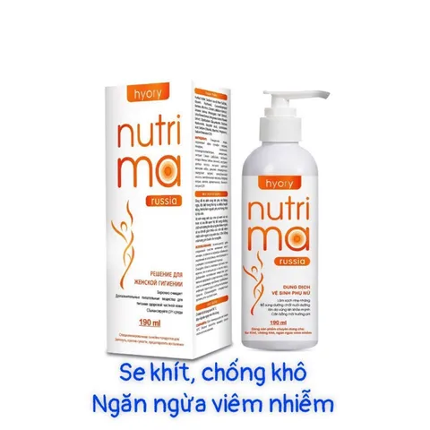 Dung dịch vệ sinh phụ nữ NUTRIMA Russia (Chai 190ml) Giúp làm sạch, khử mùi hôi đem lại cảm giác sạch sẽ, thông thoáng.