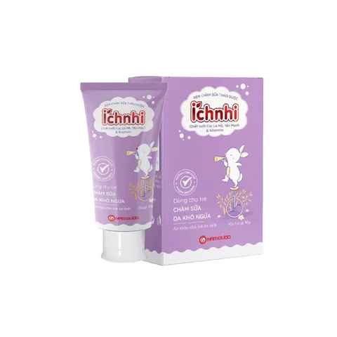 KEM CHÀM SỮA THẢO DƯỢC ÍCH NHI (Tuýp 30g) Giúp làm mềm da và làm dịu vùng da bị chàm sữa, mẩn ngứa, khô da, khó chịu.