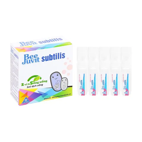 Men vi sinh ống BeeJuvit Subtilis (Hộp 10 ống) Hỗ trợ giảm rối loạn tiêu hóa như tiêu chảy, táo bón, đầy hơi.