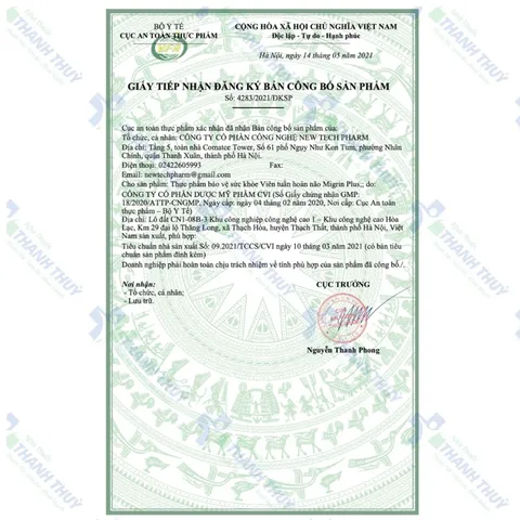 Viên uống bổ não Migrin Plus (Hộp 20 viên) Giúp Tăng Cường Tuần Hoàn Não, Giảm Đau Nửa Đầu, Thiếu Máu Não.