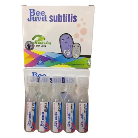Men vi sinh ống BeeJuvit Subtilis (Hộp 10 ống) Hỗ trợ giảm rối loạn tiêu hóa như tiêu chảy, táo bón, đầy hơi.