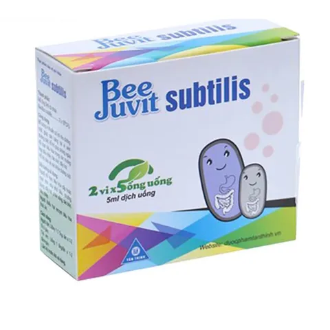 Men vi sinh ống BeeJuvit Subtilis (Hộp 10 ống) Hỗ trợ giảm rối loạn tiêu hóa như tiêu chảy, táo bón, đầy hơi.