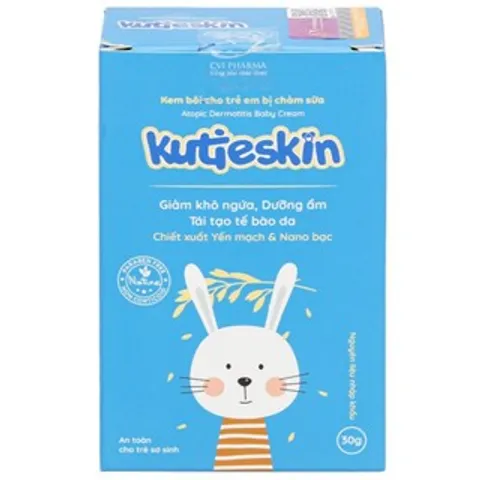 Kem bôi da trẻ em bị chàm sữa Kutieskin (Tuýp 30g) Giúp giảm khô ngứa, dưỡng da, tái tạo tế bào da.
