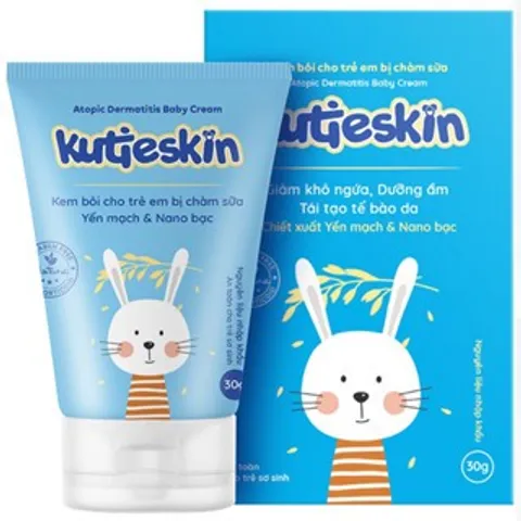 Kem bôi da trẻ em bị chàm sữa Kutieskin (Tuýp 30g) Giúp giảm khô ngứa, dưỡng da, tái tạo tế bào da.