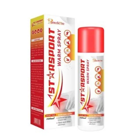 Xịt giảm đau chơi thể thao STARSPORT Warm Spray (Chai 160ml)