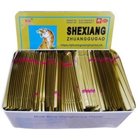 Cao dán con Cọp SHEXIANG (gói 4 miếng) Giúp giảm đau nhức xương khớp, đau lưng, đau vai, đau răng, bong gân, trật khớp.