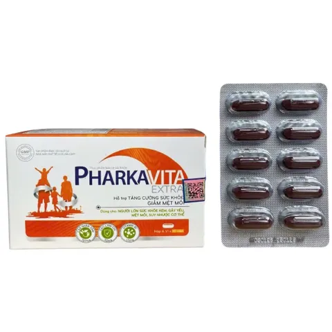 Viên uống Pharkavita Extra Vinaphar (Hộp 60 viên) Hỗ trợ tăng cường sức đề kháng, giảm mệt mỏi và nâng cao sức khỏe.