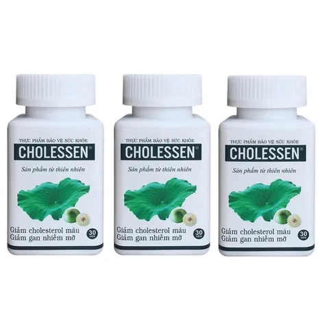 Viên uống CHOLESSEN (Chai 30 viên) Hỗ trợ cải thiện tình trạng mỡ trong máu và gan nhiễm mỡ, Hỗ trợ tăng cường chức năng gan