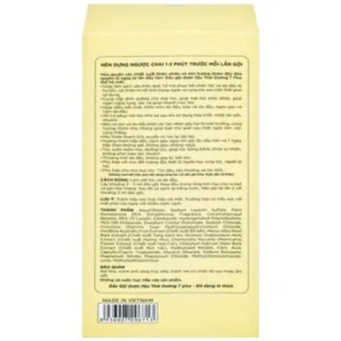 Dầu gội dược liệu THÁI DƯƠNG 7 Plus Hoa Phong Lan (Chai 250ml) Cung cấp dưỡng chất cho mái tóc chắc khỏe.