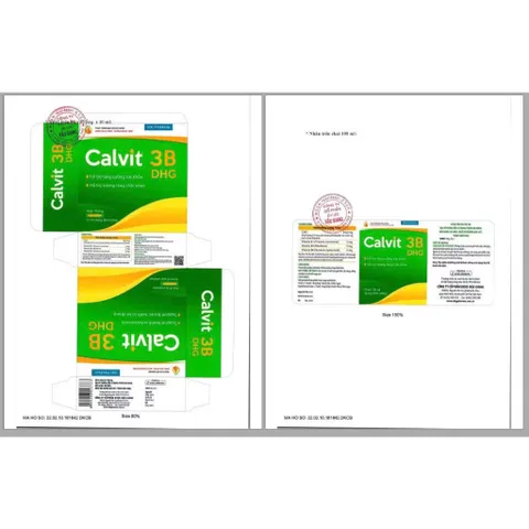 Siro bổ sung canxi Calvit 3B DHG (Hộp 10 ống) Hỗ trợ phát triển chiều cao cho trẻ em và giúp xương và răng chắc khoẻ.