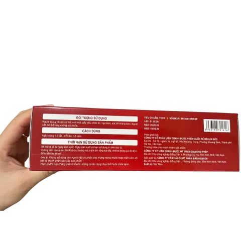 Viên Ăn Ngủ Ngon German (Hộp 60 viên) Hỗ trợ bồi bổ sức khoẻ, giúp giảm mệt mỏi, giúp ăn ngủ ngon