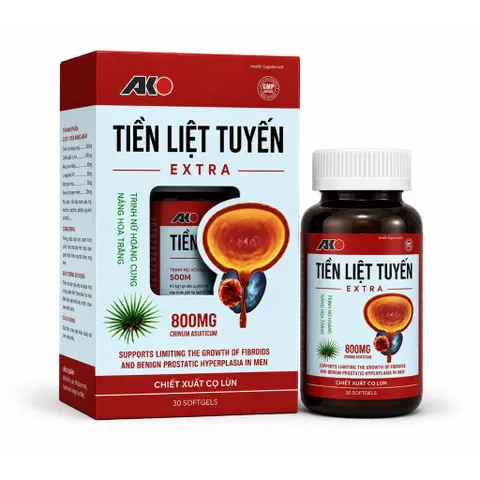 Viên uống Tiền Liệt Tuyến AKO (Chai 30 viên) hỗ trợ hạn chế sự phát triển của u xơ và phì đại tuyến tiền liệt ở nam giới