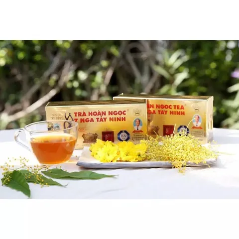 Trà túi lọc TRÀ HOÀN NGỌC 7 NGA TÂY NINH (Hộp 30 túi lọc) Giúp thanh nhiệt, hỗ trợ thải độc gan, chậm quá trình lão hoá.