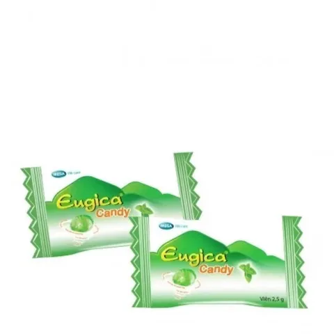 Kẹo ngậm ho thảo dược Eugica Candy (Bịch 300 viên) Thương hiệu từ Thái Lan giúp giảm ho, đau rát họng, khàn tiếng.