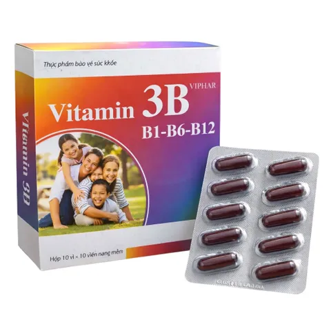 Viên uống Vitamin 3B Viphar (Hộp 100 viên) Bổ sung vitamin B1, B6, và B12 cho cơ thể giúp tăng cường sức đề kháng, giảm mệt mỏi.