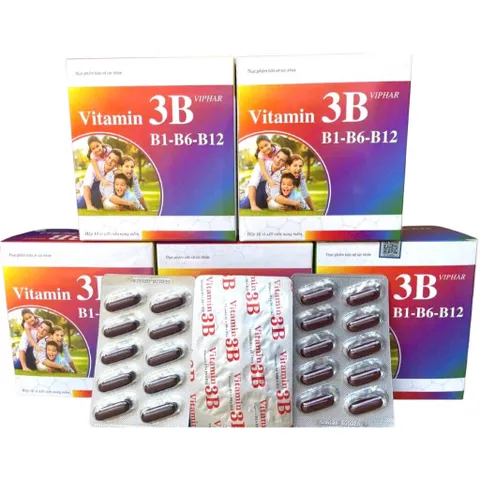 Viên uống Vitamin 3B Viphar (Hộp 100 viên) Bổ sung vitamin B1, B6, và B12 cho cơ thể giúp tăng cường sức đề kháng, giảm mệt mỏi.