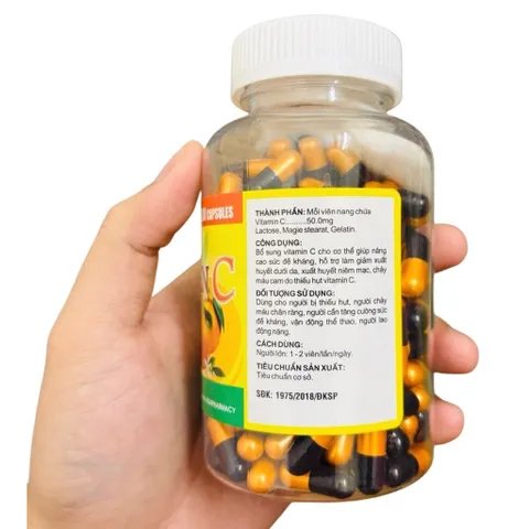 Viên uống bổ sung VITAMIN C APCO (Chai 200 viên) Giúp tăng cường sức đề kháng, giúp cơ thể giảm mệt mỏi