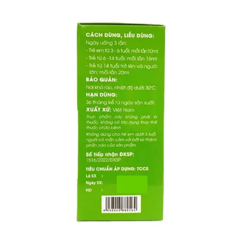 Siro Ho P/H (Chai 120ml) hỗ trợ giảm ho khan, ho có đờm và làm dịu cơn đau rát họng.