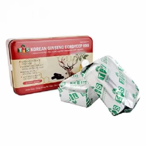 Sâm Thiếc Korean Ginseng Cordycep 899 (Hộp 60 viên) Hỗ trợ bồi bổ cơ thể, nâng cao sức đề kháng, giảm căng thẳng mệt mỏi