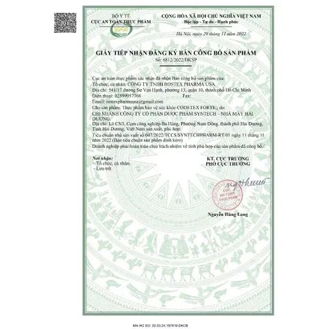 Viên uống Codetex Forte (Hộp 100 viên) Hỗ trợ giảm ho và giảm đờm, giảm đau rát họng, khàn tiếng do viêm họng