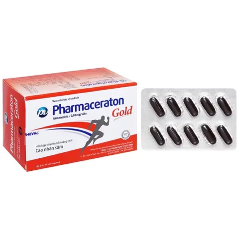 Viên uống Pharmaceraton Gold PV (Hộp 60 viên) Hỗ trợ tăng cường sức khỏe và nâng cao sức đề kháng giúp giảm mệt mỏi