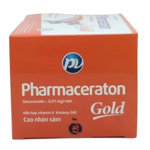 Viên uống Pharmaceraton Gold PV (Hộp 60 viên) Hỗ trợ tăng cường sức khỏe và nâng cao sức đề kháng giúp giảm mệt mỏi