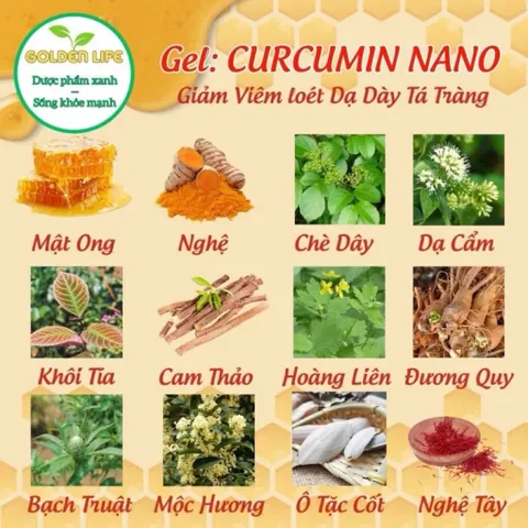 Gel Nghệ Mật Ong Curcumin Nano Diogastro Yuman Care (Hộp 20 gói) Giúp giảm axit dịch vị, bảo vệ niêm mạc dạ dày.