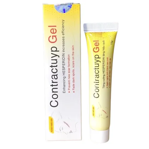 Contractuyp Gel (Tuýp 15g) Hỗ trợ làm mờ các vết sẹo và thâm trên da