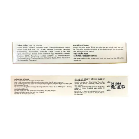 Contractuyp Gel (Tuýp 15g) Hỗ trợ làm mờ các vết sẹo và thâm trên da