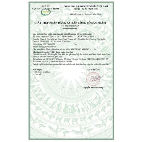 Viên uống đẹp da Sắc Ngọc Khang (Hộp 60 viên) Hỗ trợ cân bằng nội tiết tố, chống lão hoá mạnh, giúp mờ nám và tàn nhang