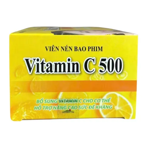 Viên uống Vitamin C 500 Rostex (Hộp 100 viên) hỗ trợ tăng cường sức đề kháng và bổ sung vitamin C cho cơ thể.