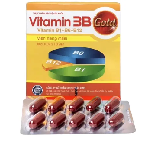 Viên uống Vitamin 3B Gold Phúc Vinh (Hộp 100 viên) hỗ trợ nâng cao sức đề kháng và tăng cường sức khỏe