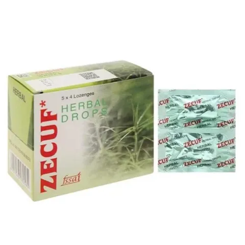 Viên ngậm ho thảo dược Zecuf Herbal Drops (Hộp 20 viên) Giúp làm ấm họng, nhuận phế và giảm ho do viêm họng